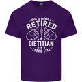 This Is What a Retired Dietician Looks Like Mens Cotton T-Shirt Tee Top Purple