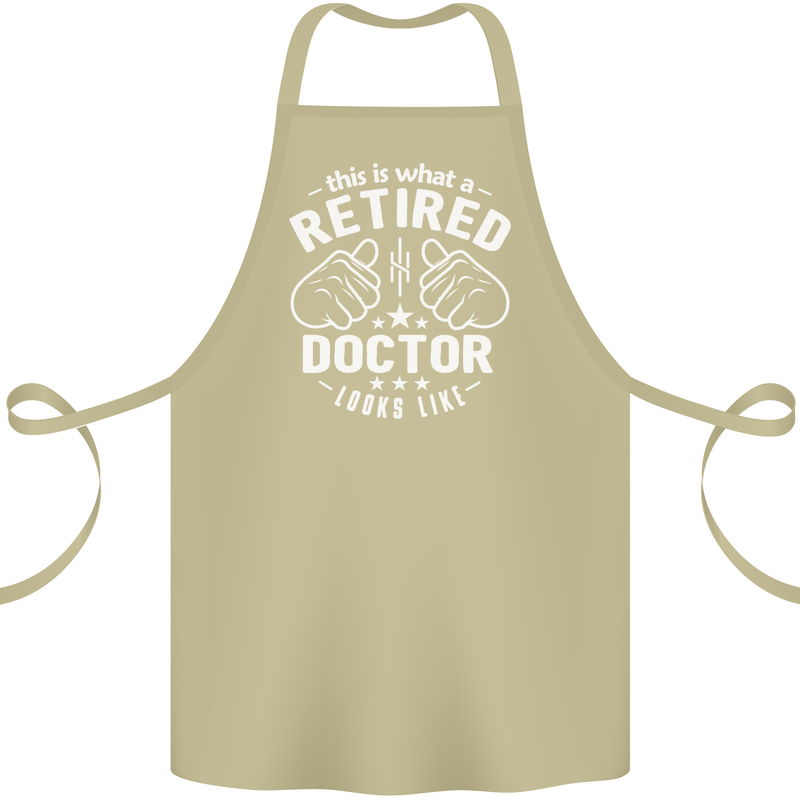This Is What a Retired Doctor Looks Like Cotton Apron 100% Organic Khaki