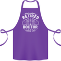 This Is What a Retired Doctor Looks Like Cotton Apron 100% Organic Purple