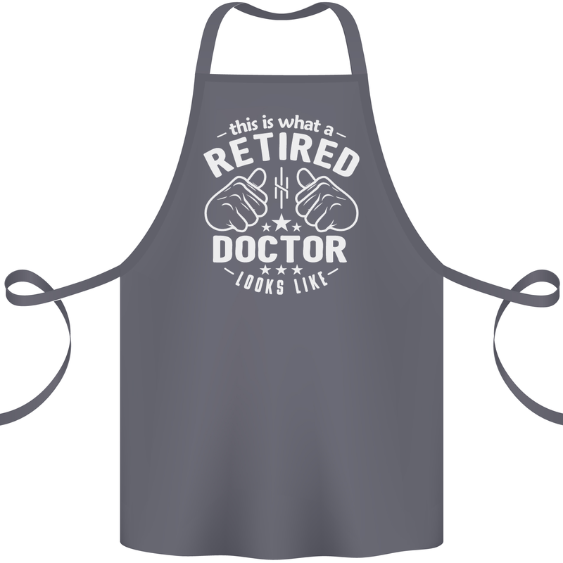 This Is What a Retired Doctor Looks Like Cotton Apron 100% Organic Steel