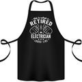 This Is What a Retired Electrician Looks Like Cotton Apron 100% Organic Black