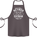 This Is What a Retired Electrician Looks Like Cotton Apron 100% Organic Dark Grey