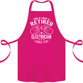 This Is What a Retired Electrician Looks Like Cotton Apron 100% Organic Pink