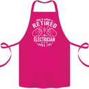 This Is What a Retired Electrician Looks Like Cotton Apron 100% Organic Pink