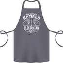 This Is What a Retired Electrician Looks Like Cotton Apron 100% Organic Steel