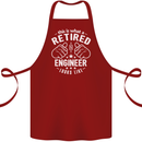 This Is What a Retired Engineer Looks Like Cotton Apron 100% Organic Maroon