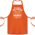 This Is What a Retired Engineer Looks Like Cotton Apron 100% Organic Orange