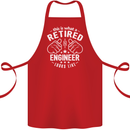 This Is What a Retired Engineer Looks Like Cotton Apron 100% Organic Red
