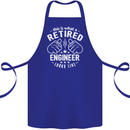 This Is What a Retired Engineer Looks Like Cotton Apron 100% Organic Royal Blue