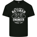 This Is What a Retired Engineer Looks Like Mens Cotton T-Shirt Tee Top Black