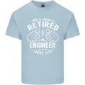 This Is What a Retired Engineer Looks Like Mens Cotton T-Shirt Tee Top Light Blue