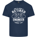 This Is What a Retired Engineer Looks Like Mens Cotton T-Shirt Tee Top Navy Blue