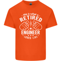 This Is What a Retired Engineer Looks Like Mens Cotton T-Shirt Tee Top Orange