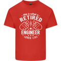 This Is What a Retired Engineer Looks Like Mens Cotton T-Shirt Tee Top Red