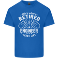 This Is What a Retired Engineer Looks Like Mens Cotton T-Shirt Tee Top Royal Blue