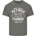 This Is What a Retired Farmer Looks Like Mens Cotton T-Shirt Tee Top Charcoal