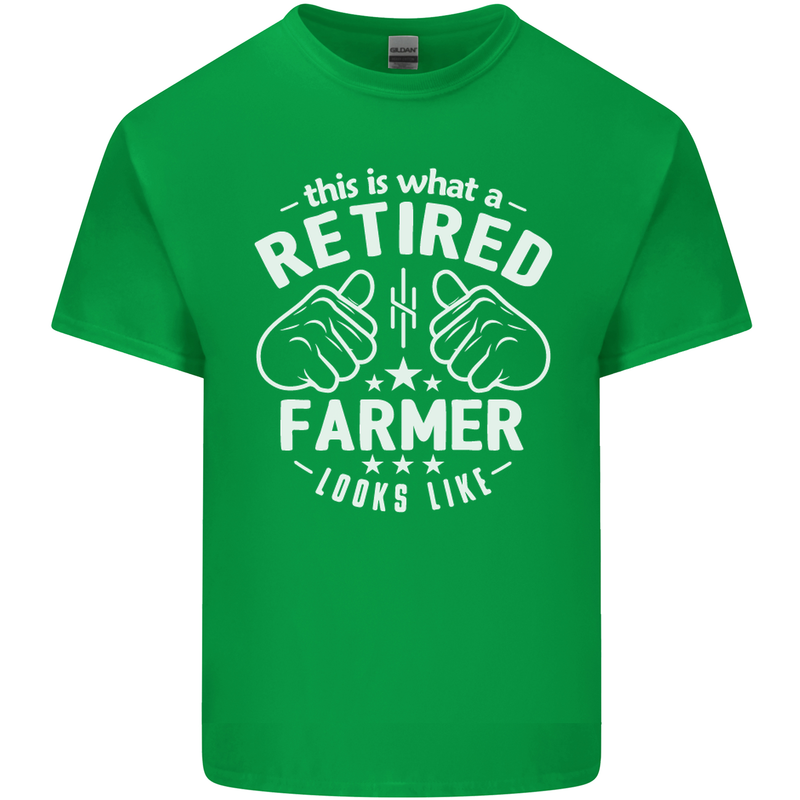 This Is What a Retired Farmer Looks Like Mens Cotton T-Shirt Tee Top Irish Green