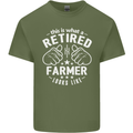 This Is What a Retired Farmer Looks Like Mens Cotton T-Shirt Tee Top Military Green
