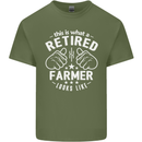 This Is What a Retired Farmer Looks Like Mens Cotton T-Shirt Tee Top Military Green