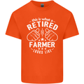 This Is What a Retired Farmer Looks Like Mens Cotton T-Shirt Tee Top Orange