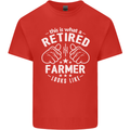 This Is What a Retired Farmer Looks Like Mens Cotton T-Shirt Tee Top Red