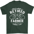 This Is What a Retired Farmer Looks Like Mens T-Shirt Cotton Gildan Forest Green