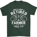 This Is What a Retired Farmer Looks Like Mens T-Shirt Cotton Gildan Forest Green