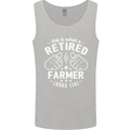 This Is What a Retired Farmer Looks Like Mens Vest Tank Top Sports Grey