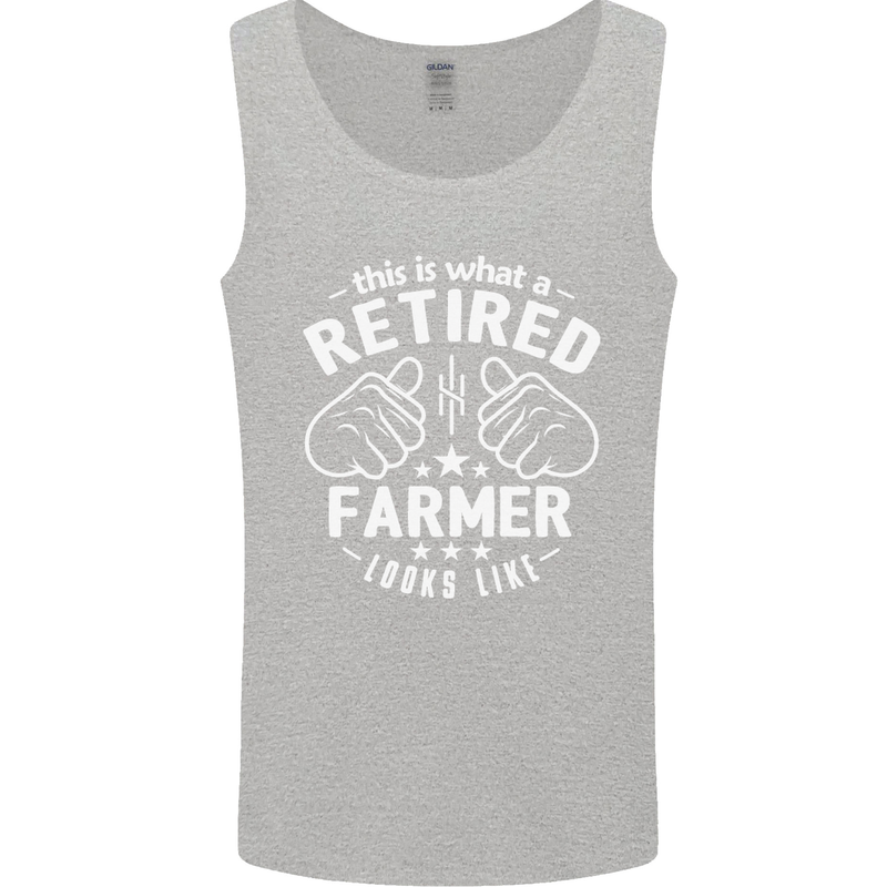 This Is What a Retired Farmer Looks Like Mens Vest Tank Top Sports Grey