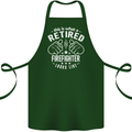 This Is What a Retired Firefighter Looks Like Cotton Apron 100% Organic Forest Green