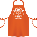 This Is What a Retired Firefighter Looks Like Cotton Apron 100% Organic Orange