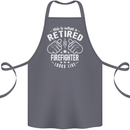 This Is What a Retired Firefighter Looks Like Cotton Apron 100% Organic Steel