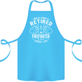 This Is What a Retired Firefighter Looks Like Cotton Apron 100% Organic Turquoise