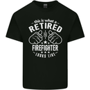 This Is What a Retired Firefighter Looks Like Mens Cotton T-Shirt Tee Top Black