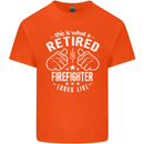 This Is What a Retired Firefighter Looks Like Mens Cotton T-Shirt Tee Top Orange