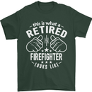 This Is What a Retired Firefighter Looks Like Mens T-Shirt Cotton Gildan Forest Green