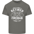 This Is What a Retired Fireman Looks Like Mens Cotton T-Shirt Tee Top Charcoal