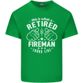 This Is What a Retired Fireman Looks Like Mens Cotton T-Shirt Tee Top Irish Green
