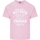 This Is What a Retired Fireman Looks Like Mens Cotton T-Shirt Tee Top Light Pink