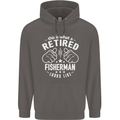 This Is What a Retired Fisherman Looks Like Mens 80% Cotton Hoodie Charcoal