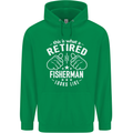 This Is What a Retired Fisherman Looks Like Mens 80% Cotton Hoodie Irish Green