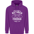 This Is What a Retired Fisherman Looks Like Mens 80% Cotton Hoodie Purple