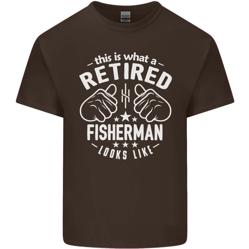 This Is What a Retired Fisherman Looks Like Mens Cotton T-Shirt Tee Top Dark Chocolate