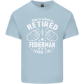 This Is What a Retired Fisherman Looks Like Mens Cotton T-Shirt Tee Top Light Blue