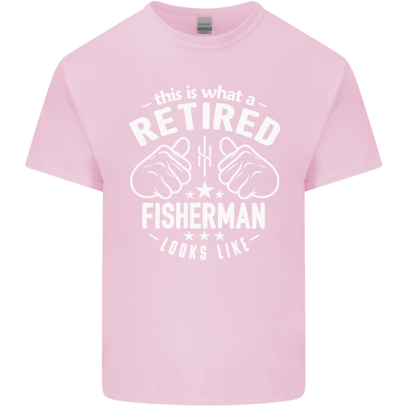 This Is What a Retired Fisherman Looks Like Mens Cotton T-Shirt Tee Top Light Pink