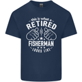 This Is What a Retired Fisherman Looks Like Mens Cotton T-Shirt Tee Top Navy Blue