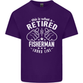 This Is What a Retired Fisherman Looks Like Mens Cotton T-Shirt Tee Top Purple