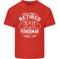 This Is What a Retired Fisherman Looks Like Mens Cotton T-Shirt Tee Top Red