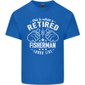 This Is What a Retired Fisherman Looks Like Mens Cotton T-Shirt Tee Top Royal Blue