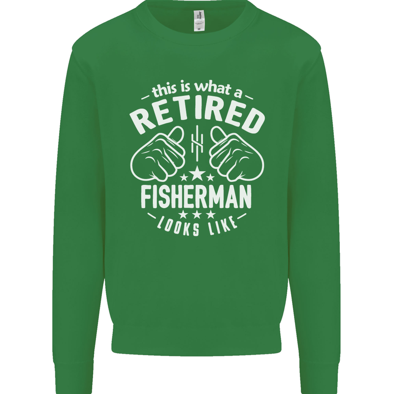 This Is What a Retired Fisherman Looks Like Mens Sweatshirt Jumper Irish Green